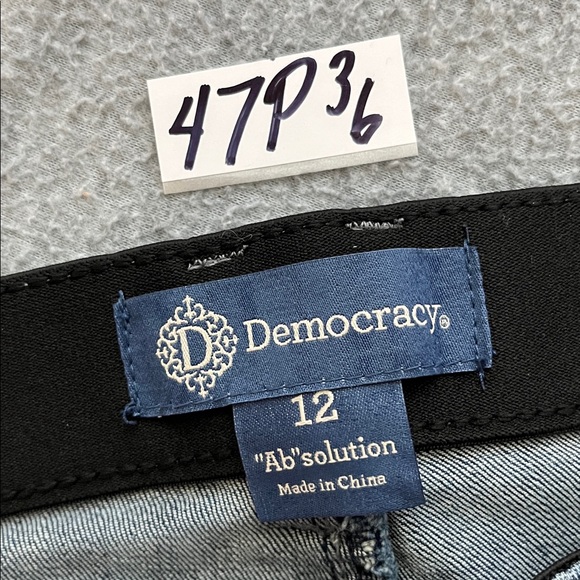 Democracy Straight Jeans Womens 12 Blue - Picture 6 of 10